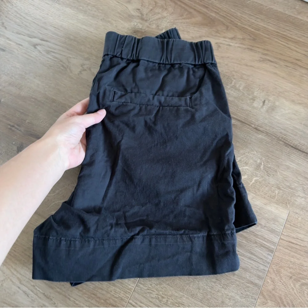 Everlane The Easy High Waist Black Shorts Cotton Blend Size 4 Women’s - Picture 5 of 7